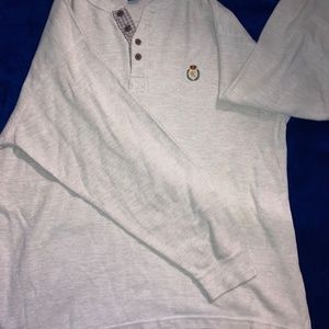Chaps Ralph Lauren Button Up Long Sleeve Sweatshirt